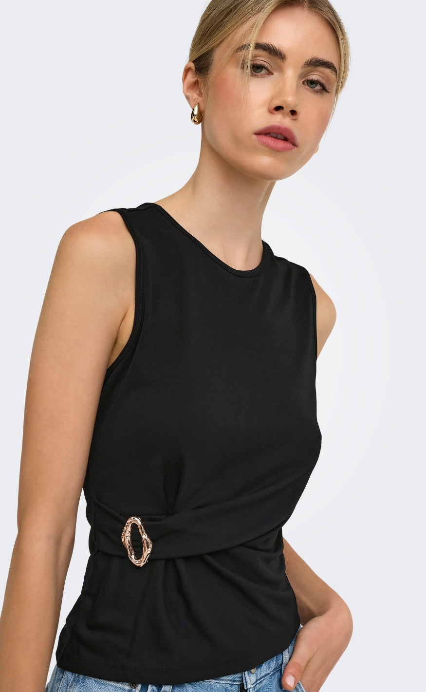 ONLY Topp - Haze - Black Metallic